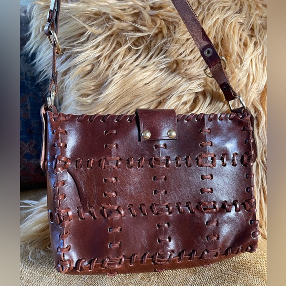 Vintage 1970s hand made in Hong Kong Genuine leather  handbag Stylcraft MIAMI - Picture 6 of 10